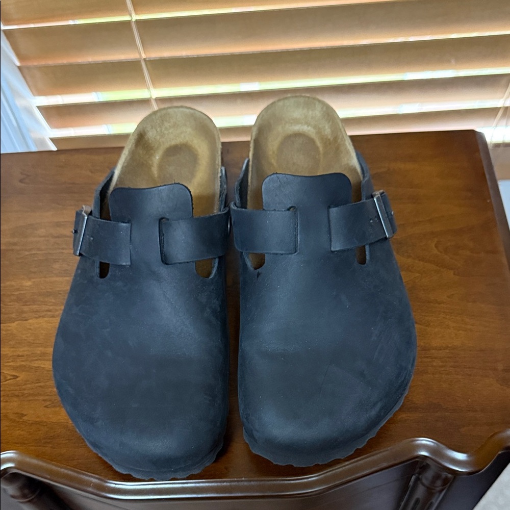 Birkenstock Black Boston Clogs
